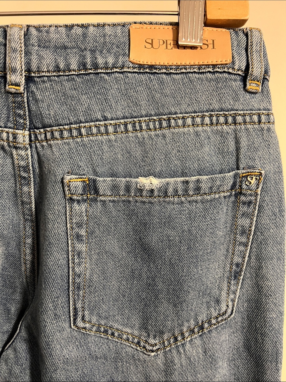 SUPERTRASH Destroyed Denim Jeans - Picture 6 of 8